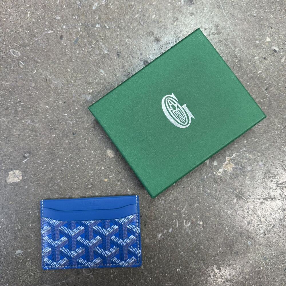 Goyard Blue Saint-Sulpice Card Holder